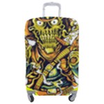Cowboy Skeleton With Gun Illustration Luggage Cover (Medium)