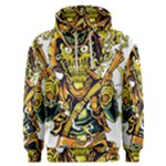 Cowboy Skeleton With Gun Illustration Men s Overhead Hoodie