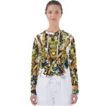 Cowboy Skeleton With Gun Illustration Women s Slouchy Sweat