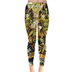 Cowboy Skeleton With Gun Illustration Inside Out Leggings