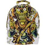 Cowboy Skeleton With Gun Illustration Mini Full Print Backpack