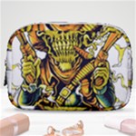 Cowboy Skeleton With Gun Illustration Make Up Pouch (Small)