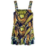 Cowboy Skeleton With Gun Illustration Kids  Layered Skirt Swimsuit