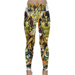 Cowboy Skeleton With Gun Illustration Lightweight Velour Classic Yoga Leggings