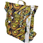 Cowboy Skeleton With Gun Illustration Buckle Up Backpack