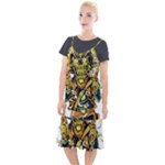 Cowboy Skeleton With Gun Illustration Camis Fishtail Dress
