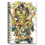 Cowboy Skeleton With Gun Illustration 5.5  x 8.5  Notebook