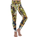 Cowboy Skeleton With Gun Illustration Kids  Lightweight Velour Classic Yoga Leggings