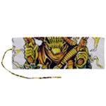 Cowboy Skeleton With Gun Illustration Roll Up Canvas Pencil Holder (M)