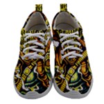 Cowboy Skeleton With Gun Illustration Women Athletic Shoes