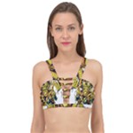 Cowboy Skeleton With Gun Illustration Cage Up Bikini Top