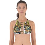 Cowboy Skeleton With Gun Illustration Perfectly Cut Out Bikini Top