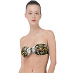 Cowboy Skeleton With Gun Illustration Classic Bandeau Bikini Top 