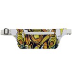 Cowboy Skeleton With Gun Illustration Active Waist Bag