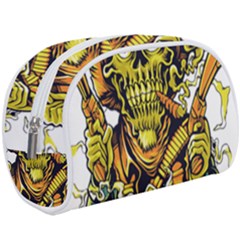 Cowboy Skeleton With Gun Illustration Make Up Case (Large) from ArtsNow.com