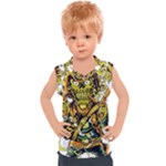Cowboy Skeleton With Gun Illustration Kids  Sport Tank Top
