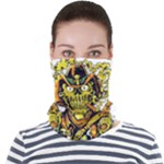 Cowboy Skeleton With Gun Illustration Face Seamless Bandana (Adult)