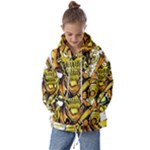 Cowboy Skeleton With Gun Illustration Kids  Oversized Hoodie