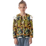 Cowboy Skeleton With Gun Illustration Kids  Peter Pan Collar Blouse
