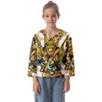 Cowboy Skeleton With Gun Illustration Kids  Sailor Shirt