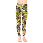 Cowboy Skeleton With Gun Illustration Kids  Classic Winter Leggings