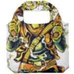 Cowboy Skeleton With Gun Illustration Foldable Grocery Recycle Bag