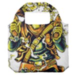 Cowboy Skeleton With Gun Illustration Premium Foldable Grocery Recycle Bag