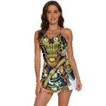 Cowboy Skeleton With Gun Illustration 2-in-1 Flare Activity Dress