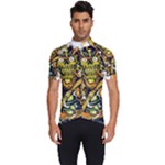 Cowboy Skeleton With Gun Illustration Men s Short Sleeve Cycling Jersey