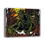 Grim Reaper Above Art  Monster Moon Letter Poster Deluxe Canvas 14  x 11  (Stretched)