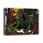 Grim Reaper Above Art  Monster Moon Letter Poster Deluxe Canvas 16  x 12  (Stretched) 