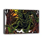 Grim Reaper Above Art  Monster Moon Letter Poster Deluxe Canvas 18  x 12  (Stretched)