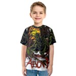 Grim Reaper Above Art  Monster Moon Letter Poster Kids  Sport Mesh T-Shirt