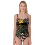 Grim Reaper Above Art  Monster Moon Letter Poster Camisole Leotard 