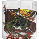 Grim Reaper Above Art  Monster Moon Letter Poster Duvet Cover Double Side (King Size)