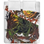 Grim Reaper Above Art  Monster Moon Letter Poster Duvet Cover Double Side (California King Size)