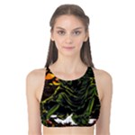Grim Reaper Above Art  Monster Moon Letter Poster Tank Bikini Top