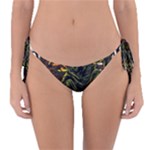 Grim Reaper Above Art  Monster Moon Letter Poster Reversible Bikini Bottoms