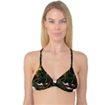 Grim Reaper Above Art  Monster Moon Letter Poster Reversible Tri Bikini Top