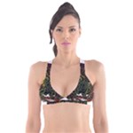 Grim Reaper Above Art  Monster Moon Letter Poster Plunge Bikini Top