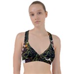 Grim Reaper Above Art  Monster Moon Letter Poster Sweetheart Sports Bra