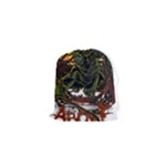Grim Reaper Above Art  Monster Moon Letter Poster Drawstring Pouch (XS)