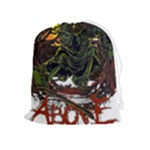 Grim Reaper Above Art  Monster Moon Letter Poster Drawstring Pouch (XL)