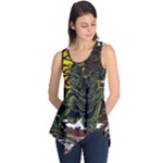 Grim Reaper Above Art  Monster Moon Letter Poster Sleeveless Tunic