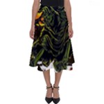 Grim Reaper Above Art  Monster Moon Letter Poster Perfect Length Midi Skirt