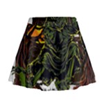 Grim Reaper Above Art  Monster Moon Letter Poster Mini Flare Skirt