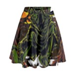 Grim Reaper Above Art  Monster Moon Letter Poster High Waist Skirt