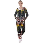 Grim Reaper Above Art  Monster Moon Letter Poster Women s Tracksuit