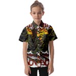 Grim Reaper Above Art  Monster Moon Letter Poster Kids  Short Sleeve Shirt