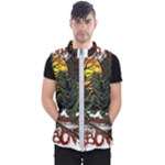 Grim Reaper Above Art  Monster Moon Letter Poster Men s Puffer Vest